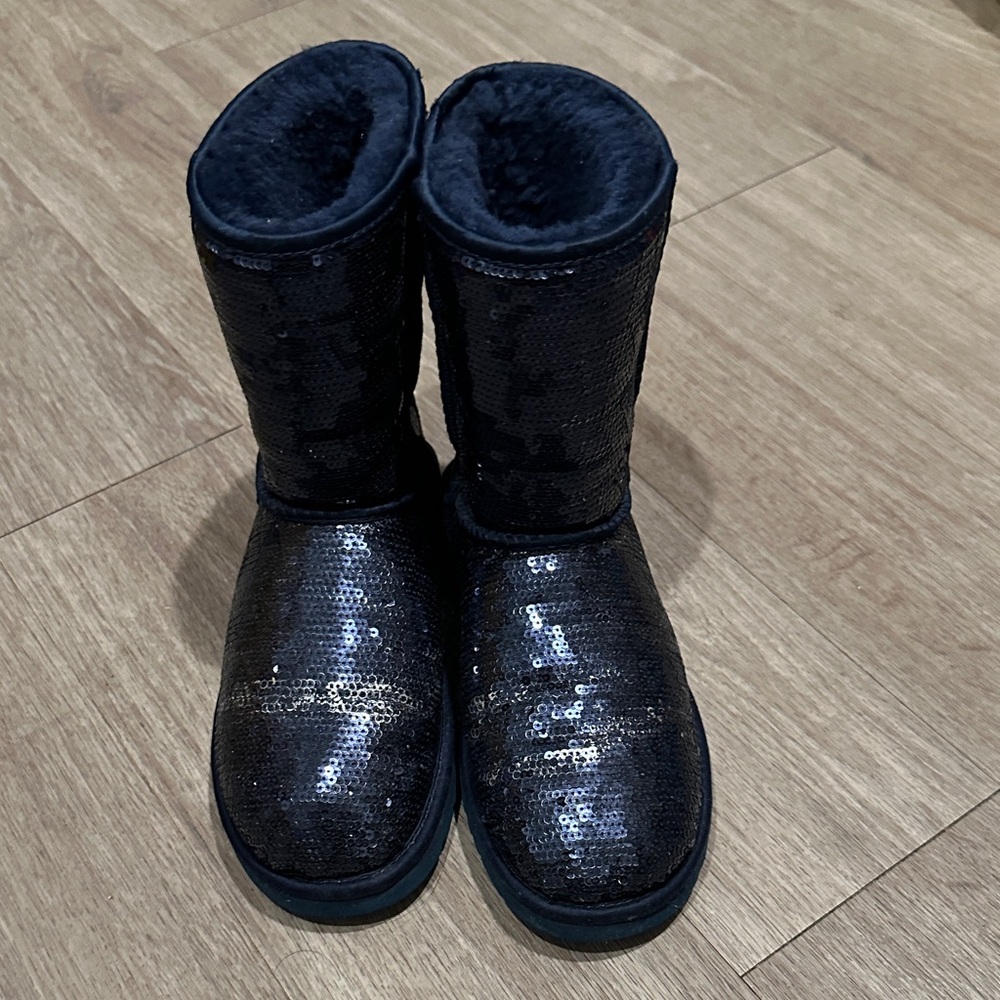 Sequin Black Women's Boots